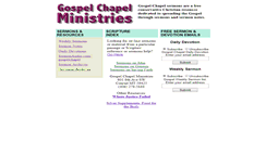 Desktop Screenshot of gospelchapel.com