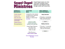 Tablet Screenshot of gospelchapel.com